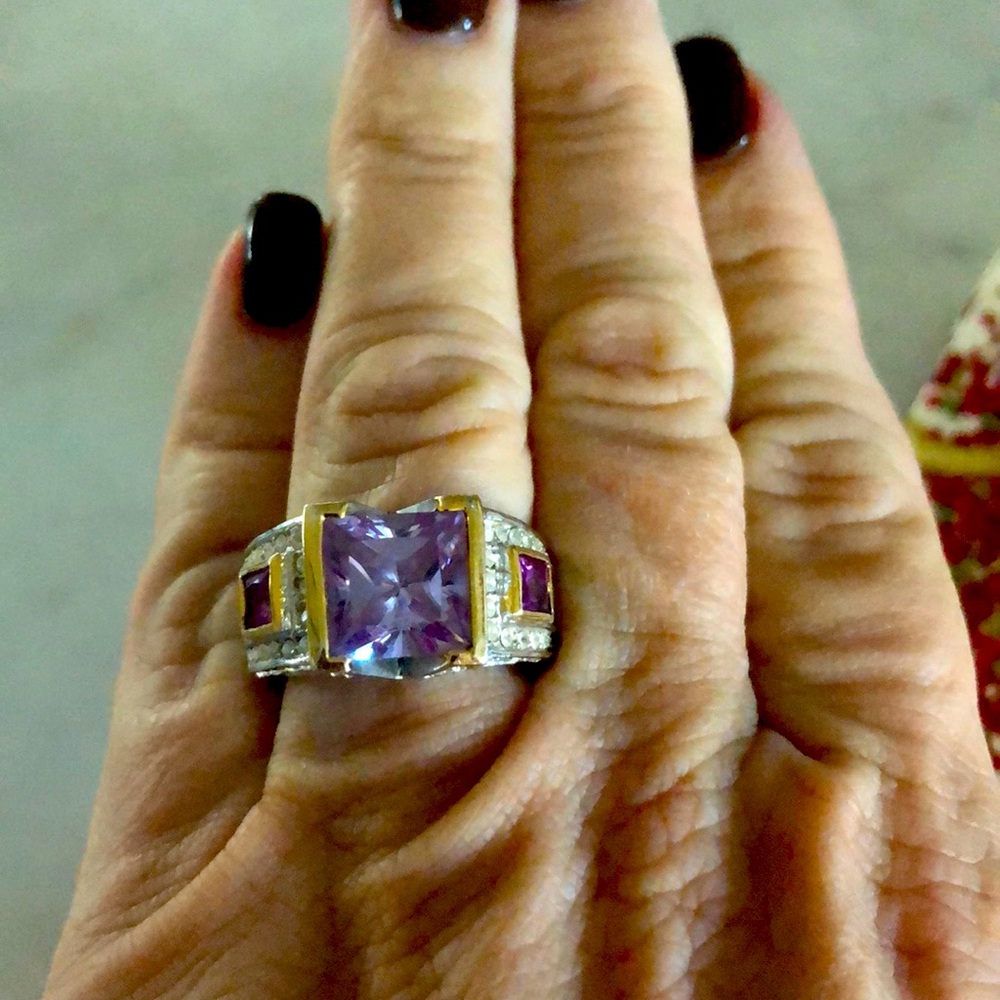 This is just a fun piece of costume jewelry makes a bold statement.